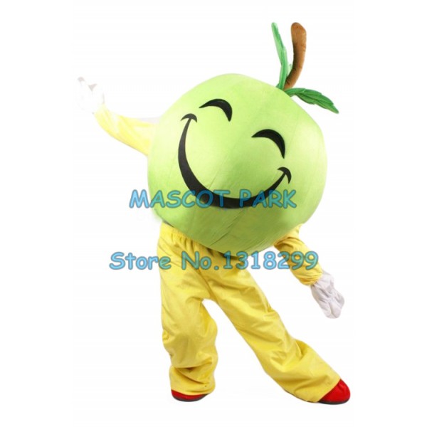 happy green apple Mascot Costume