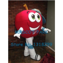 big red apple boy Mascot Costume