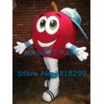 big red apple boy Mascot Costume