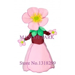 Beautiful Pink Flower Mascot Costume