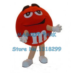 red chocolate bean Mascot Costume