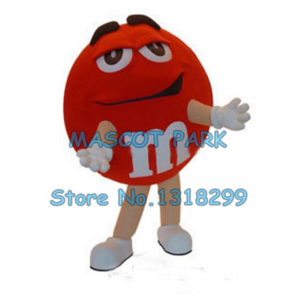 red chocolate bean Mascot Costume