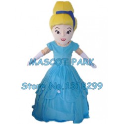 blue Princess masot costume