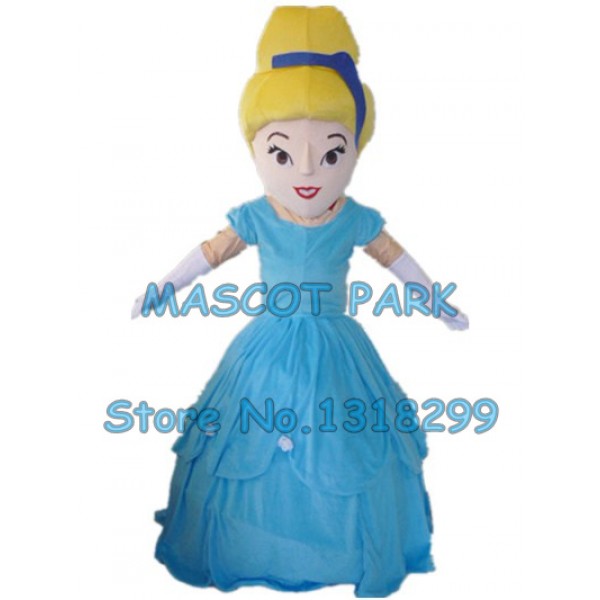 blue Princess masot costume