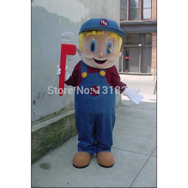 Plummer Boy Mascot Costume