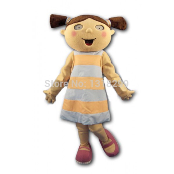 Little Girl Peach Mascot Costume