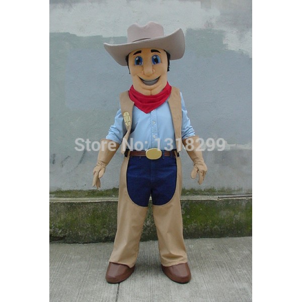 Yard Sheriff cowboy Mascot Costume
