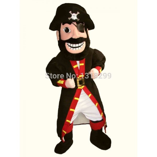 Caribbean Pirate Men Mascot Costume