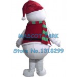 red snowman Mascot Costume