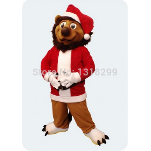 christmas lion Mascot Costume