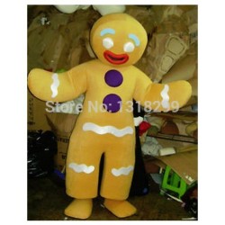 Gingerbread Man Mascot Costume