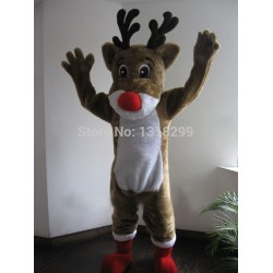 Christmas Rudolph Reindeer Mascot Costume