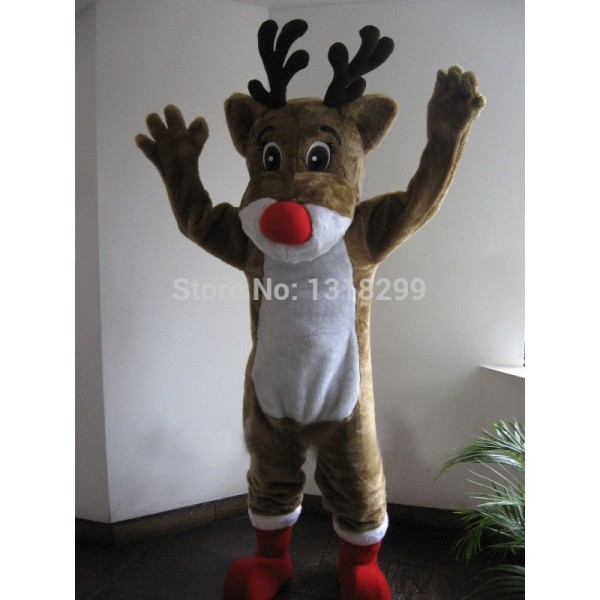 Christmas Rudolph Reindeer Mascot Costume