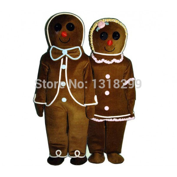 Christmas Gingerbread Mascot Costume