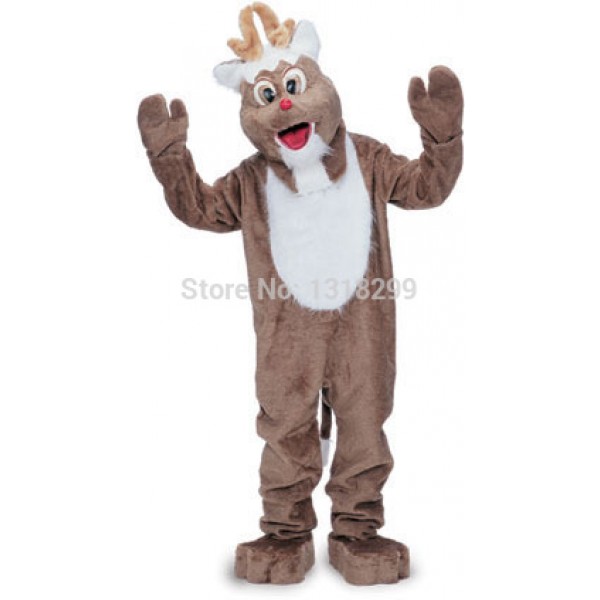 Friendly Reindeer Mascot Costume