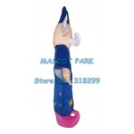 Classical Blue Coat wizard Magician Mascot Costume