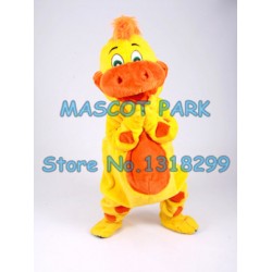 Cute Yellow DINO DINOSAUR Mascot Costume