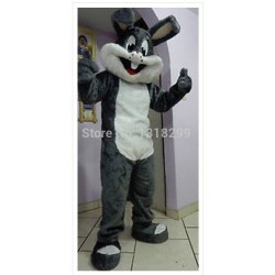 Easter Grey Bugs Bunny Mascot Costume