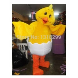 Yellow Chick Mascot Costume