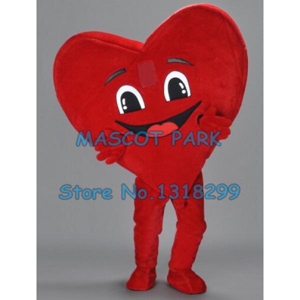 new happy heart Mascot Costume