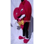 Red Valentines Heart Mascot Costume