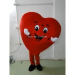 Romantic Red Heart Mascot Costume