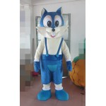 Deluxe Blue Fox Mascot Costume