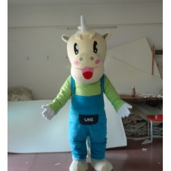 White Unicorn Mascot Costume