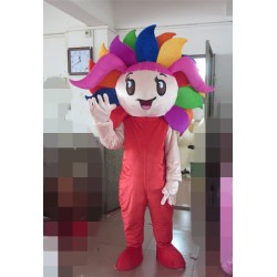 Colorful Sunflower Mascot Costume for Adults