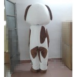 White Spot Dog Mascot Costume