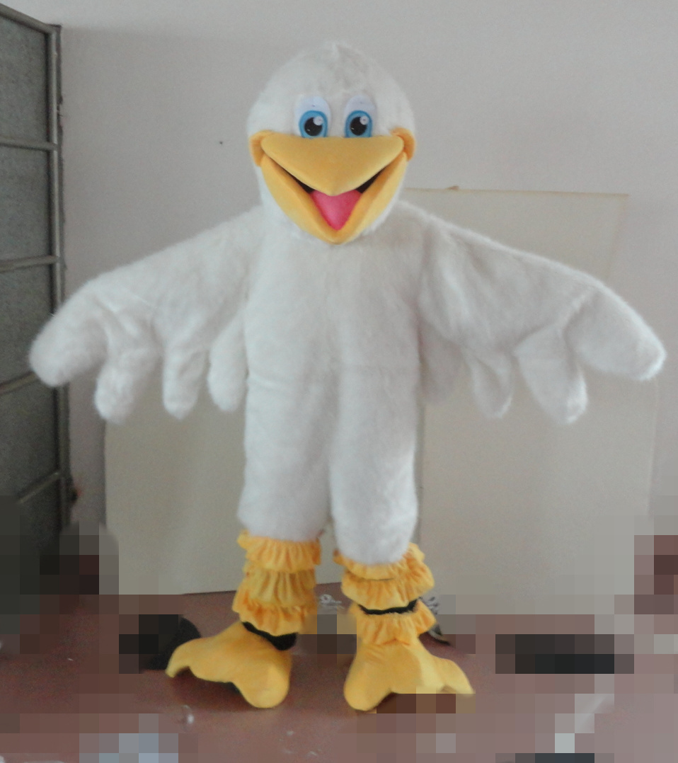 Cartoon White Bird Mascot Costume