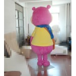 Pink Hippo Mascot Costume Pink Hippo Mascot Costume