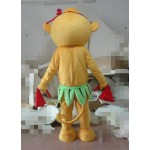 Cartoon Adult Cute Little Yellow Monkey Mascot Costume
