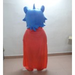 Blue Superman Mascot Costume