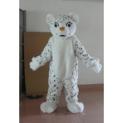 White Leopard Mascot Costume