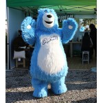 blue bear Mascot Costume