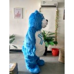 blue bear Mascot Costume