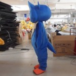 Big Blue Owl Mascot Costume