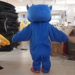 Big Blue Owl Mascot Costume
