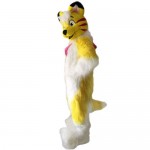 Pink Fox Husky Fursuit Mascot Costume