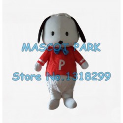 cute little white puppy Mascot Costume