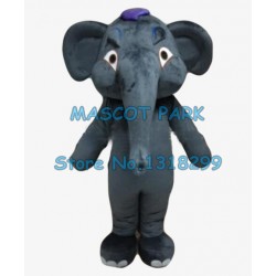 big dack grey elephant Mascot Costume