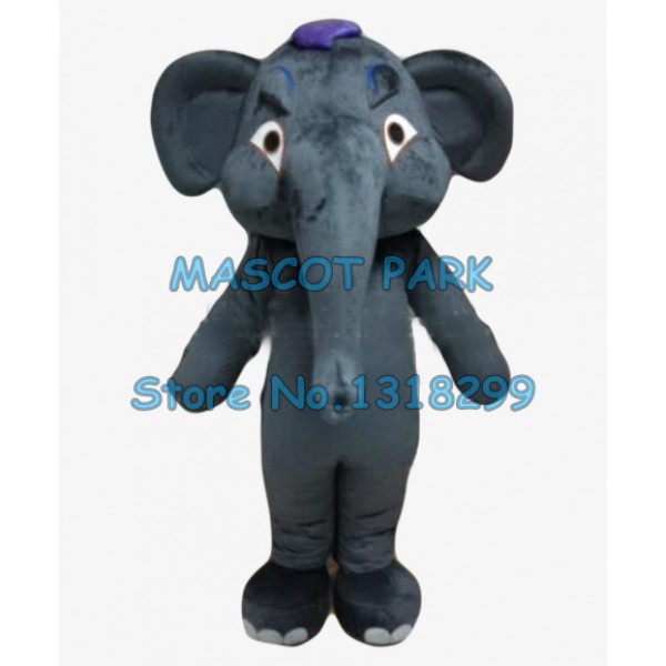 big dack grey elephant Mascot Costume