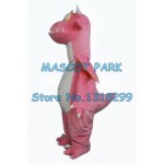 pink dino pterosaurs Mascot Costume