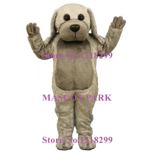 Big Grey Dog Mascot Costume