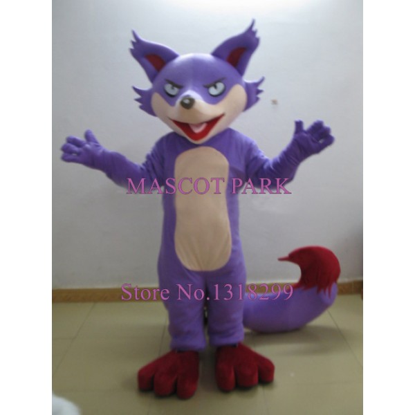 Anime Cosplay Costumes Purple Fox Mascot Costume