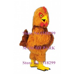 Professional Golden Yellow Hen Mascot Costume