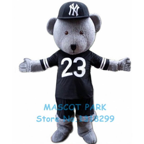 grey bear Mascot Costume