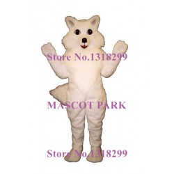 Beautiful Snow White Arctic Fox Mascot Costume