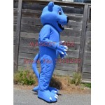 Blue Panther Mascot Costume